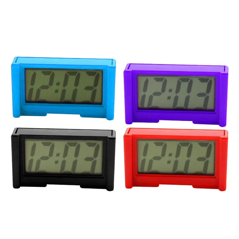 Цифровые мини-часы с ЖК-экраном 1 шт. часы для приборной панели автомобиля