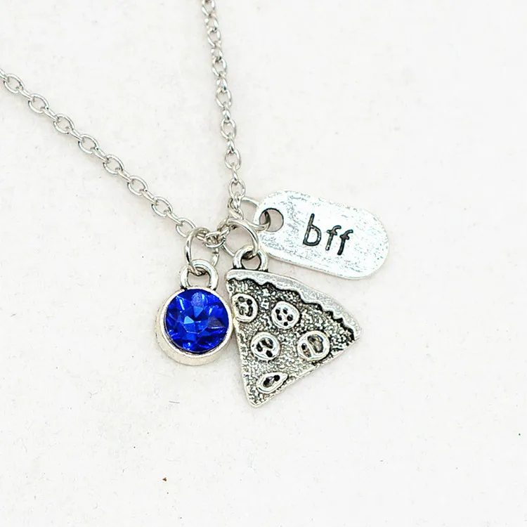 Европа США распродажа Bff пицца кристалл стразы хороший друг дружба свитер