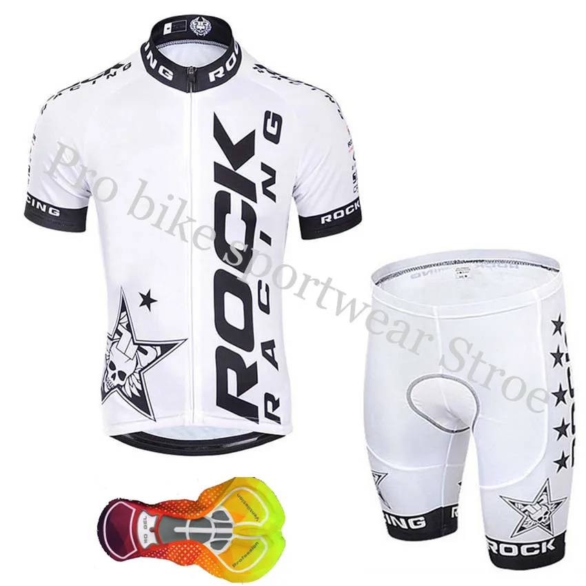 Cycling jersey set11 Rock racing, новинка, футболка для велоспорта с коротким рукавом, комплект, летняя одежда для велоспорта, быстросохнущая одежда для велоспорта, Майо, Ropa ciclismo - Цвет: Cycling jersey set11