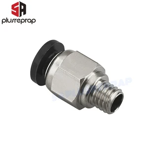 5 шт.лот пневматический разьем Инструменты диаметром 4 мм M6  черный прямый быстродействующий разьем дистанционной трубы  Нажмите, чтобы подключить в блок для 3D-принтеры 1.75 мм нити