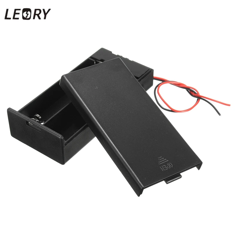 Популярный пластиковый чехол для аккумулятора 18650 3 7 В 2 батарей DIY контейнер с