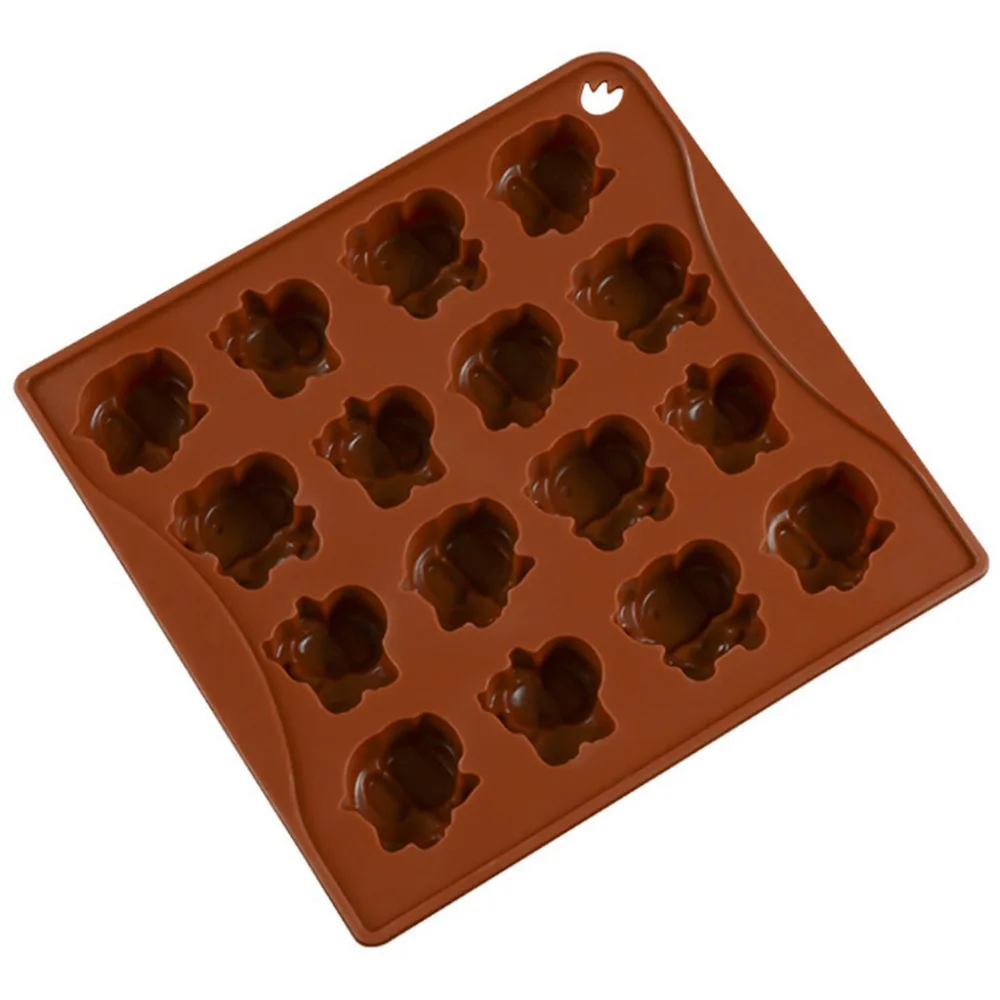 Calf Elephant Shaped 3D Cake Mold With Lid Silicone DIY Decor Baking Tools Cookie Chocolate Candy Pastry Mould Ice Cube |