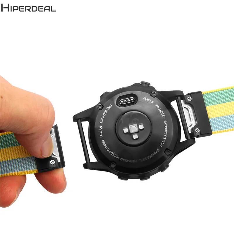 Аксессуар HIPERDEAL быстросъемный нейлоновый ремешок для Garmin Fenix 5 forerunner935 тканый approved