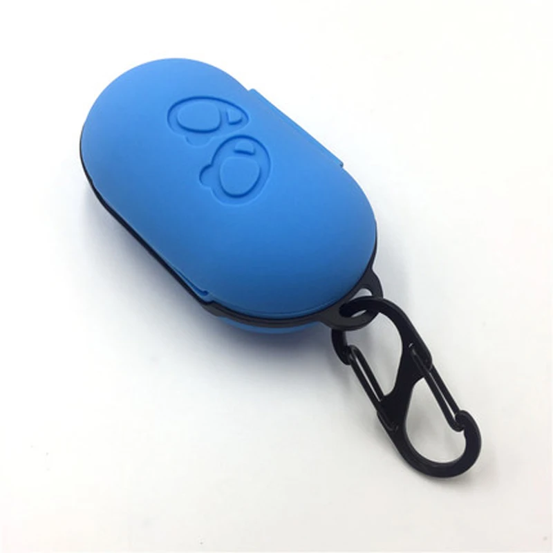 blue case Защитный чехол для samsung Galaxy кожух с надписью «buds» наушники флип-открытый силиконовый чехол водонепроницаемый противоударный чехол s с карабином - Цвет: blue case