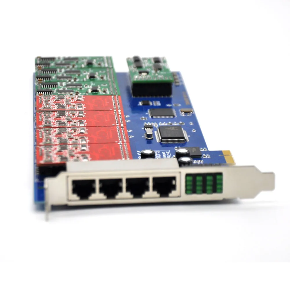 16 портов pci-E карта Asterisk FXO FXS карта, elastix карта, trixbox карта, Freeswitch pbx, TDM1600E Voip модули аналоговые для 4U версии