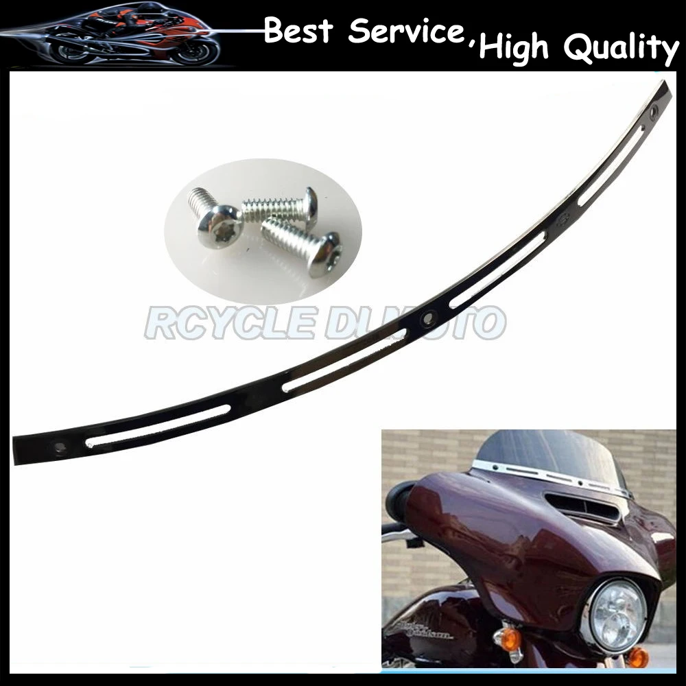 Черная обшивка для лобового стекла летучая мышь Harley Electra Street Glide Touring 1996 2013|batwing