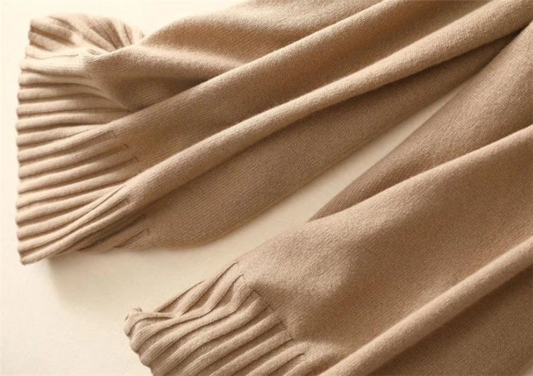 Коза кашемировая шерсть толстый вязаный женский модный свитер Костюмы Vneck пуловер широкие брюки комплект M/L