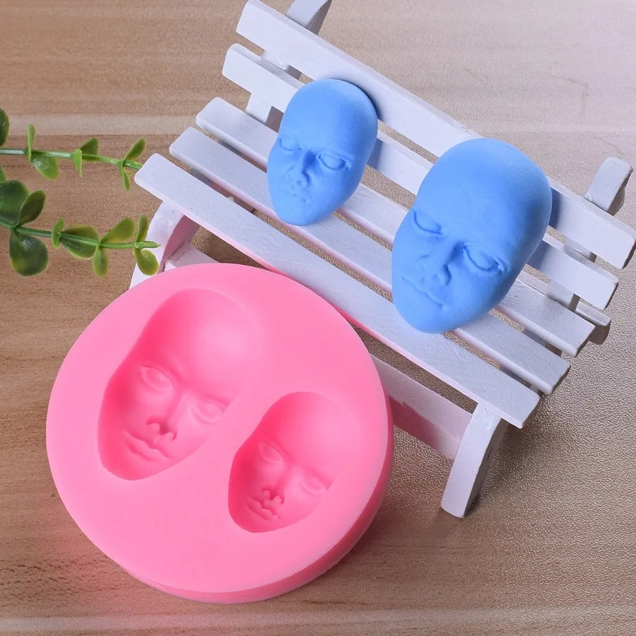 1 шт. маска для лица 3D силиконовый инструмент сделай сам украшения торта глины