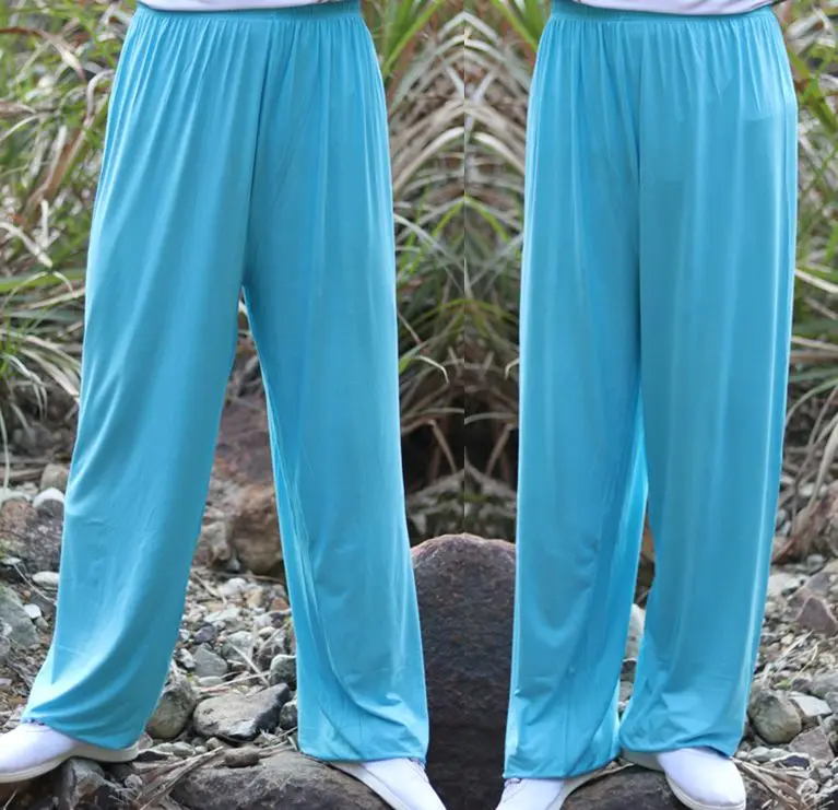 unisex 11colors Kids&ampAdult modal blue/green/green martial arts wushu bloomers kung fu tai chi trousers taijiquan yoga pants | Спорт и