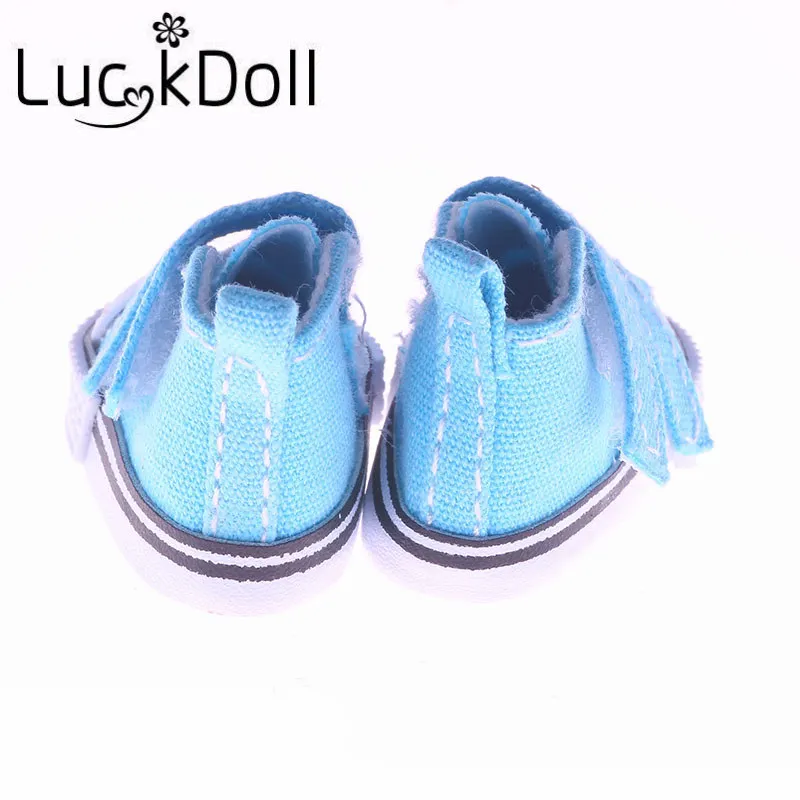 LUCKDOLL 5 см однотонная парусиновая обувь подходящая для куклы 1/6 BJD аксессуары