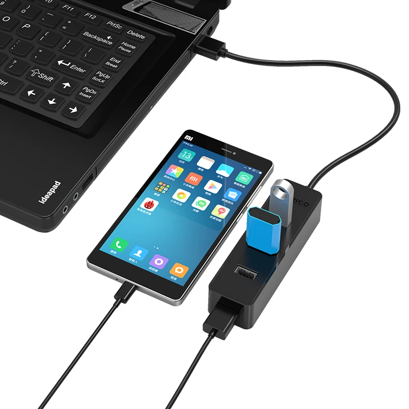 ORICO 4 порта USB3.0 хаб и USB2.0 Суперскоростной для MacBook ноутбука планшета компьютера OTG