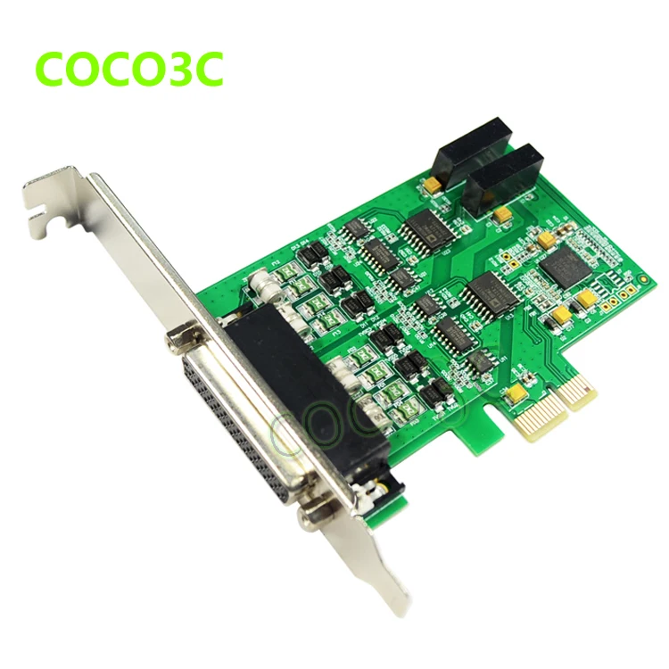 Бесплатная доставка PCI-E до 2 портов RS422 485 карта промышленного последовательного