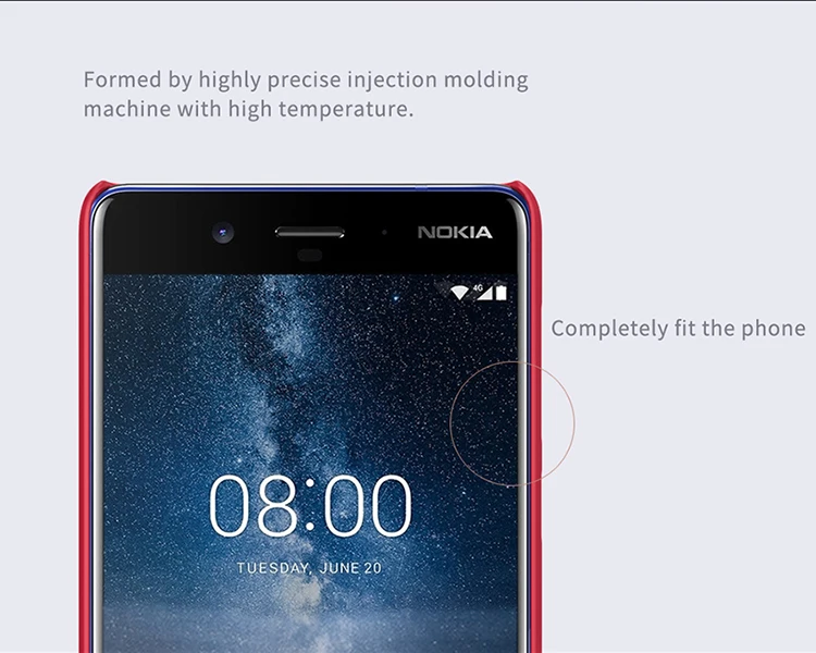 Чехол NILLKIN для Nokia 8 Sirocco Super Frosted Shield матовая жесткая задняя крышка для Nokia 8 чехол