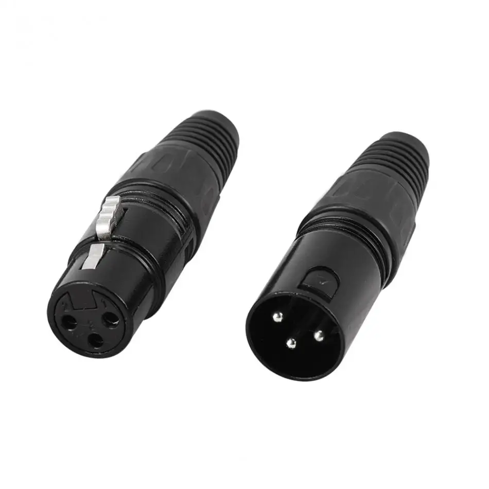 5 пар 3 XLR микрофон аудио разъем с разъемом «папа»+ муфтовый стыковочный переводник коннектор мужской Вилки