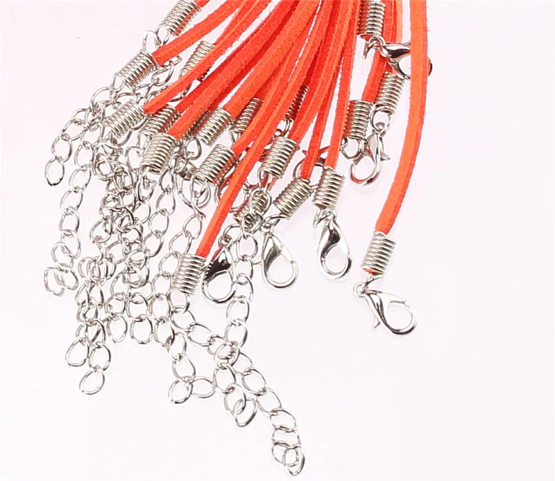 

10pcs/lot 2.5mm 10 Colors Suede Cord Necklace Materials To Make Necklaces Accessories Diy Jewelry Fittings