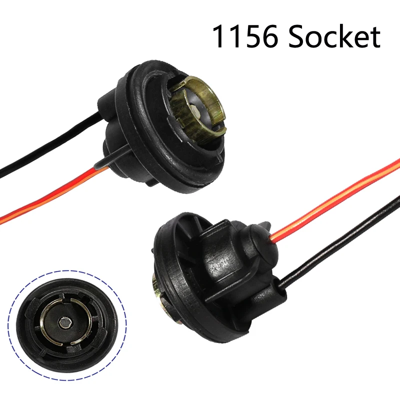 Патрон для лампы Ba15s T15 W16W P21W 2 шт. патрон 1156 BAY15D P21/5 W светильник держатель адаптер