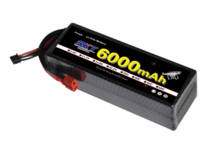 Жесткий чехол SKT Lipo RC Battery 3S 11 1 V 6000mah 50C 100C для радиоуправляемого автомобиля лодки