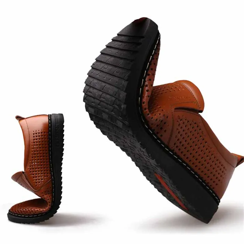 Мужская повседневная обувь с мягкой подошвой летняя дышащая для пеших прогулок