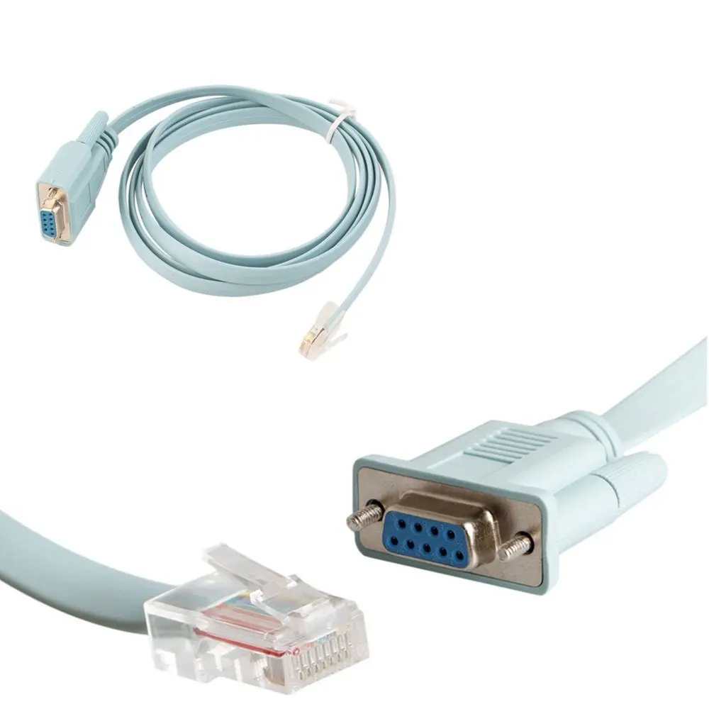 Zeadow 9 Pin DB9 COM Серийный RS232 к RJ45 Cat5 Ethernet LAN консоль кабельная линия переключения для