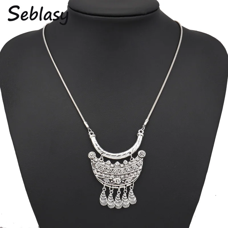 Seblasy богемные геометрические ожерелья с кисточками винтажные этнические Резные