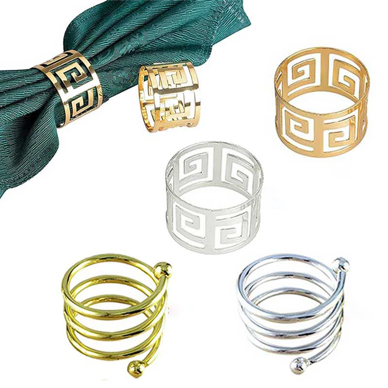 

10pcs table decoration napkin ring napkin holder western napkin napkin ring wedding decoration home furnishings