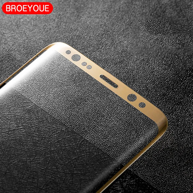 Закаленное стекло для Samsung S6 S7 S8 S9 Edge Plus Note 8 9 защитная 3d пленка с изогнутыми краями