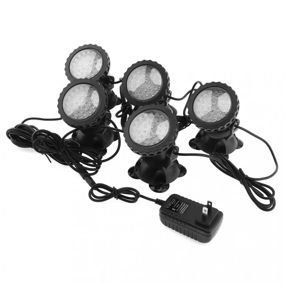 

5pcs/lot 12V LED Underwater Spotlight Lamp Color Changing Waterproof Spot Light for Garden Fountain Fish Tank Pool Pond Lighting
