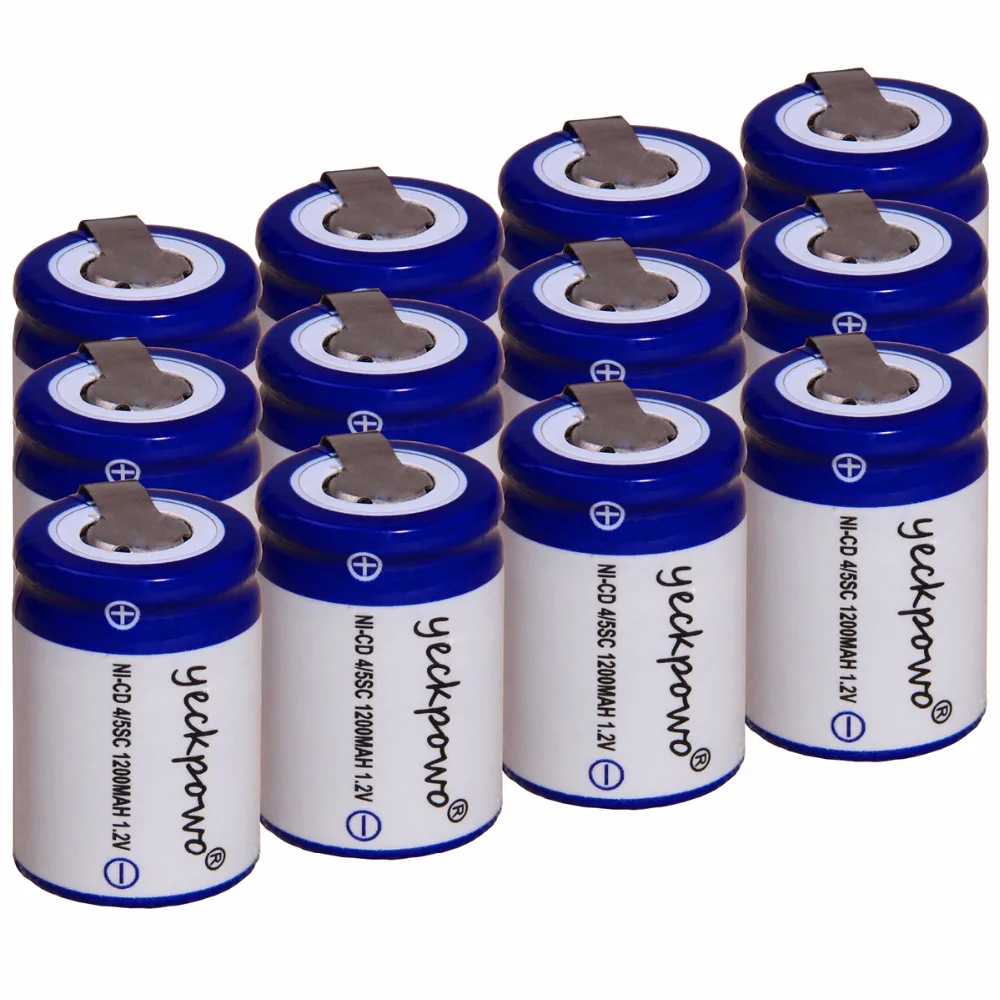 12 шт. 4/5SC 1200 мА/ч 1 2 v никель кадмиевая батарея аккумуляторные батареи для makita bosch B &