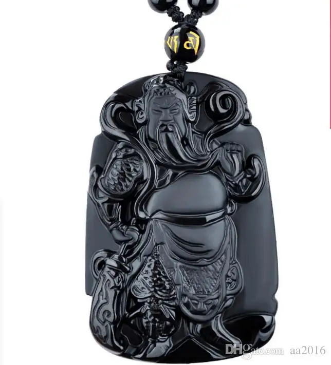 Рождественский подарок кулон из 100% натуральной матовой бумаги Obsidian Kuan Kung|pendant