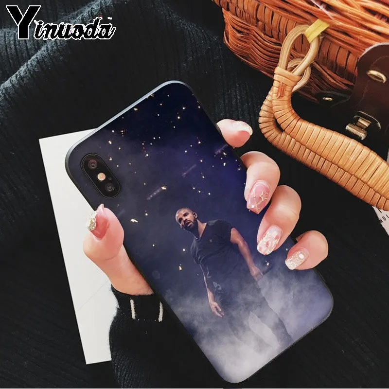 Yinuoda Дрейк ТПУ Мягкий силиконовый чехол для телефона iPhone 8 7 6 6S Plus 5 5S SE XR X XS MAX Coque Shell