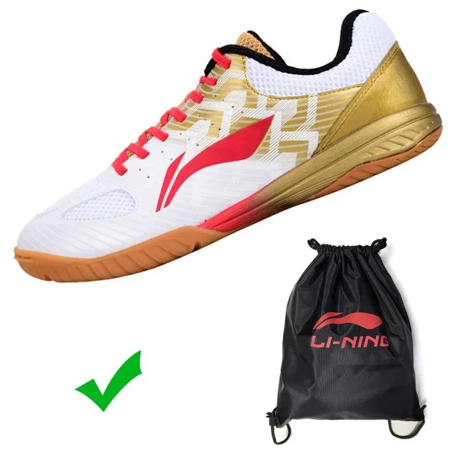 Li-Ning/Мужская профессиональная обувь для настольного тенниса; спонсор сборной команды; спортивная обувь с длинными вставками; кроссовки; APPN009 JFM19 - Цвет: APPN009-1H