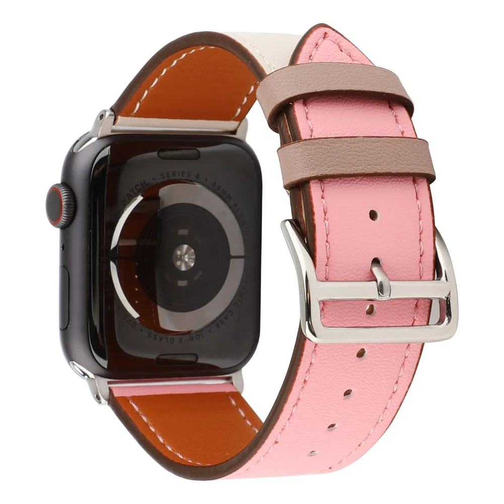 Ремешок для часов из натуральной кожи Apple Watch Series 4 44 мм 40 42 38 мм|Ремешки часов| |