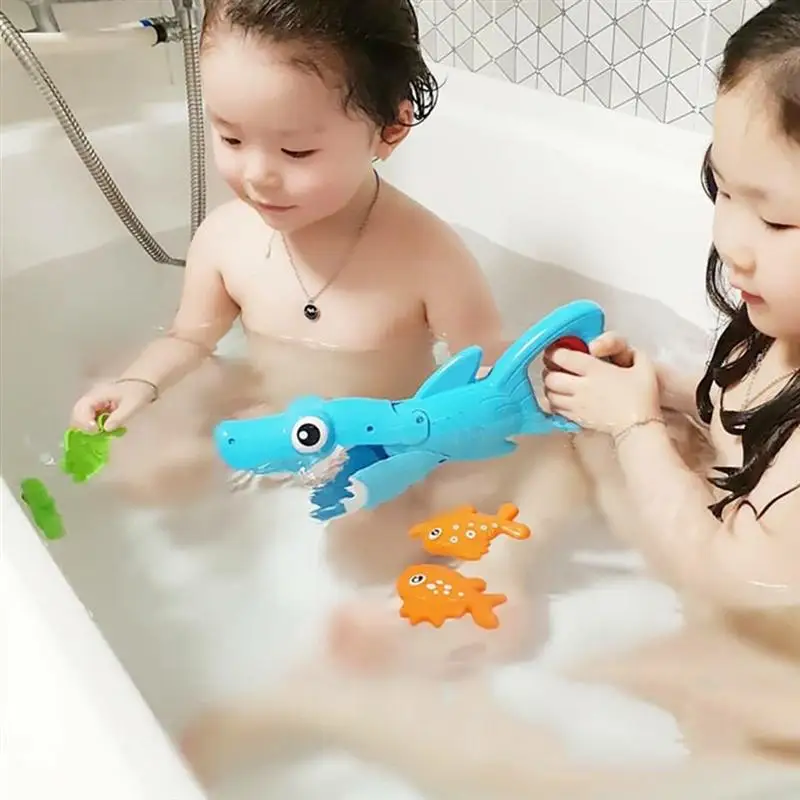 5 шт. игрушки для воды Ванна Бассейн Ванная комната голодна Акула Игрушки для захватывания рыбы игрушки для ванной для детей малышей