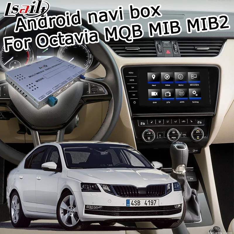 Интерфейс Android / carplay для Skoda Octavia Superb 6 5 8 9 2 дюймов discover pro MIB MQB видеоинтерфейс GPS