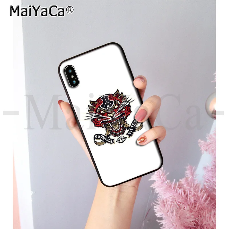 MaiYaCa defqon 1 ТПУ черный чехол для телефона чехол для Apple iPhone 8 7 6 6S Plus X XS MAX 5 5S SE XR чехол