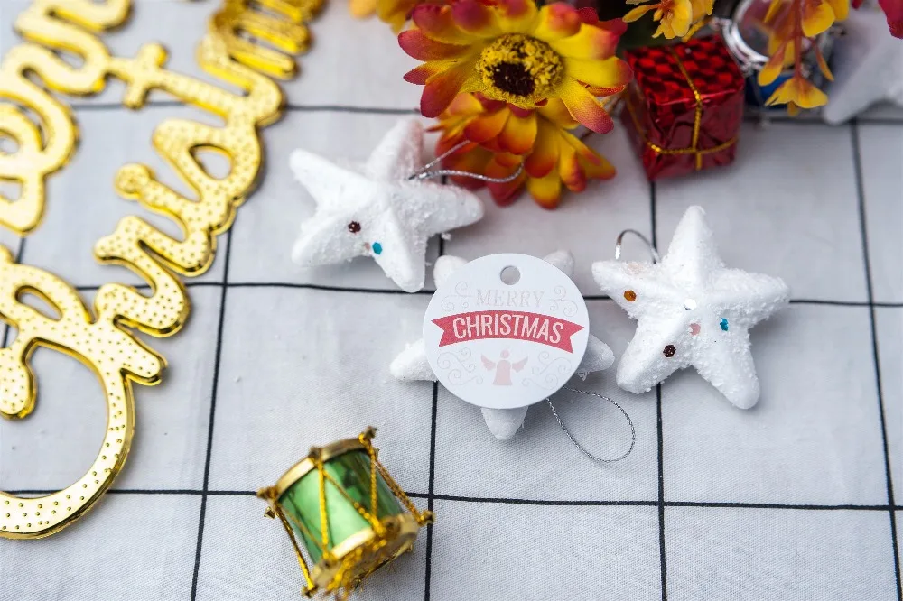 

200 шт 3,5 СМ Круглая Бумажная Этикетка конфетная сумка этикетка Рождественская этикетка Праздничная торговая марка новогодние подарки рожде...