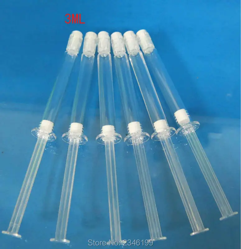 Белая прозрачная пустая эссенция 3 мл 100 шт./лот флакон с реагентом шприц для