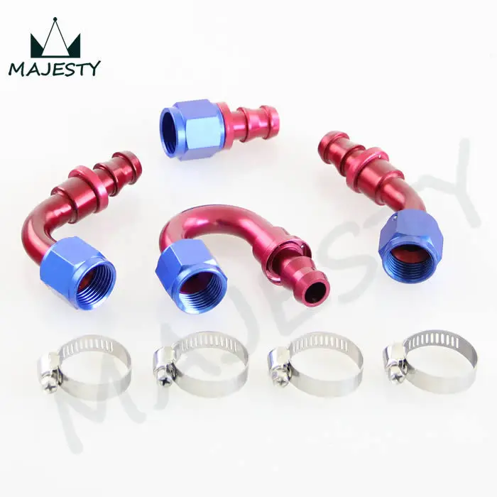 10 прямых нажимных на масле топливной линии шланга концевой штуцер + Хомуты