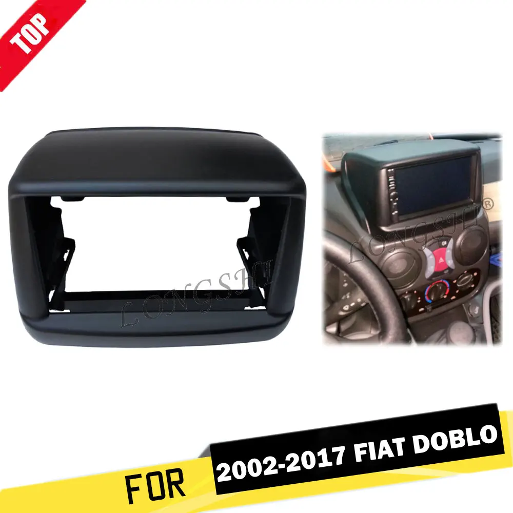Автомобильная Радио панель для 2002- Fiat Doblo консоль Dash комплект DVD стерео панель отделка Переходная пластина лицевая рамка Установка комплект крышка рамка