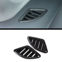 carbon fiber style for bmw x1 f48 2016 2019 abs plastic chrome dashboard ac outlet vent cover trim for bmw x2 f47 2018 2019
