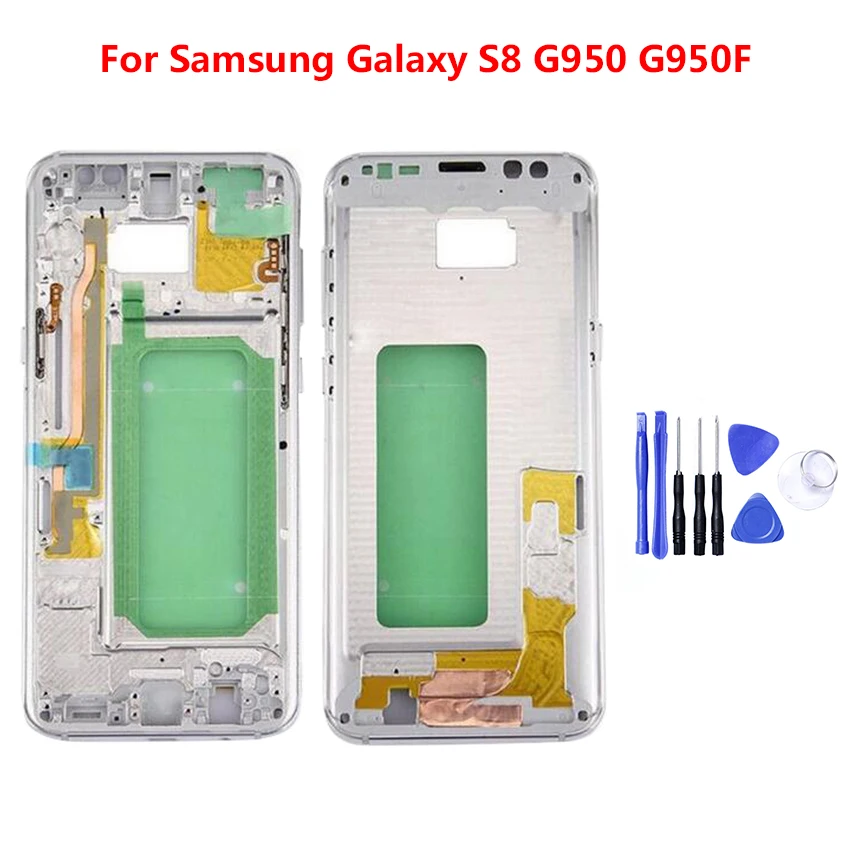 AAA Качество Средняя рамка Корпус Шасси для Samsung s8 плюс крышка пластина телефон