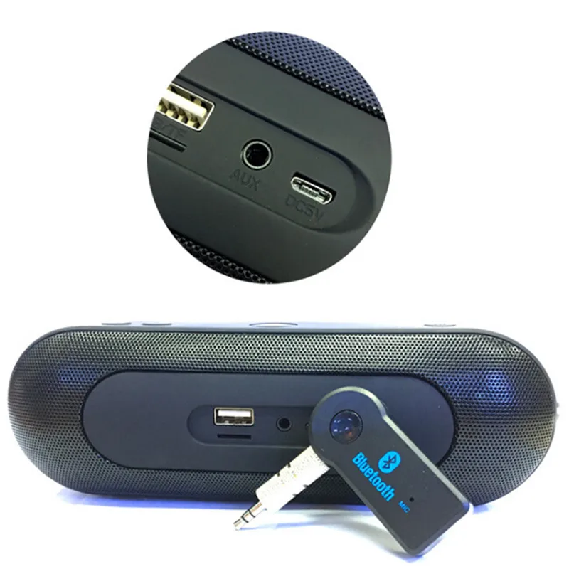 1 комплект беспроводного автомобильного bluetooth ресивера адаптер 3 5 мм AUX аудио