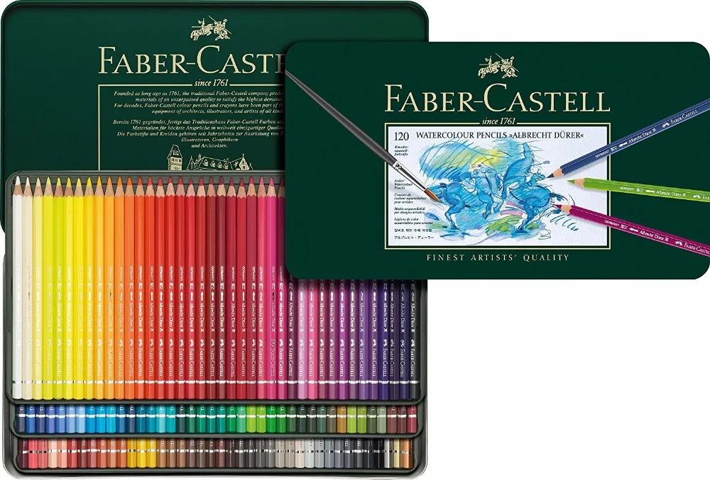 FABER CASTELL 60 color artist water-soluble 120 green color 