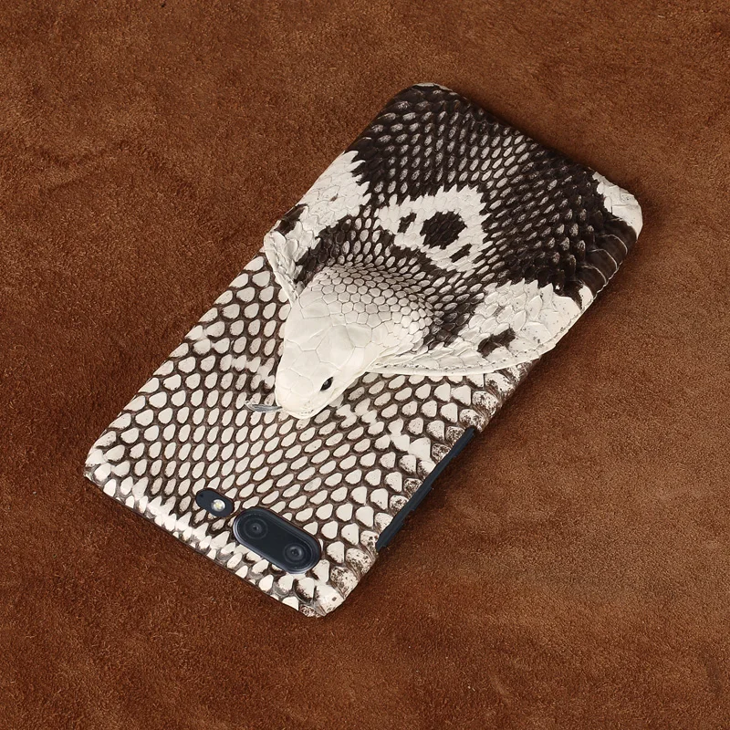 wangcangli Brand genuine snake skin phone case For Gionee S10 back cover protective leather | Мобильные телефоны и