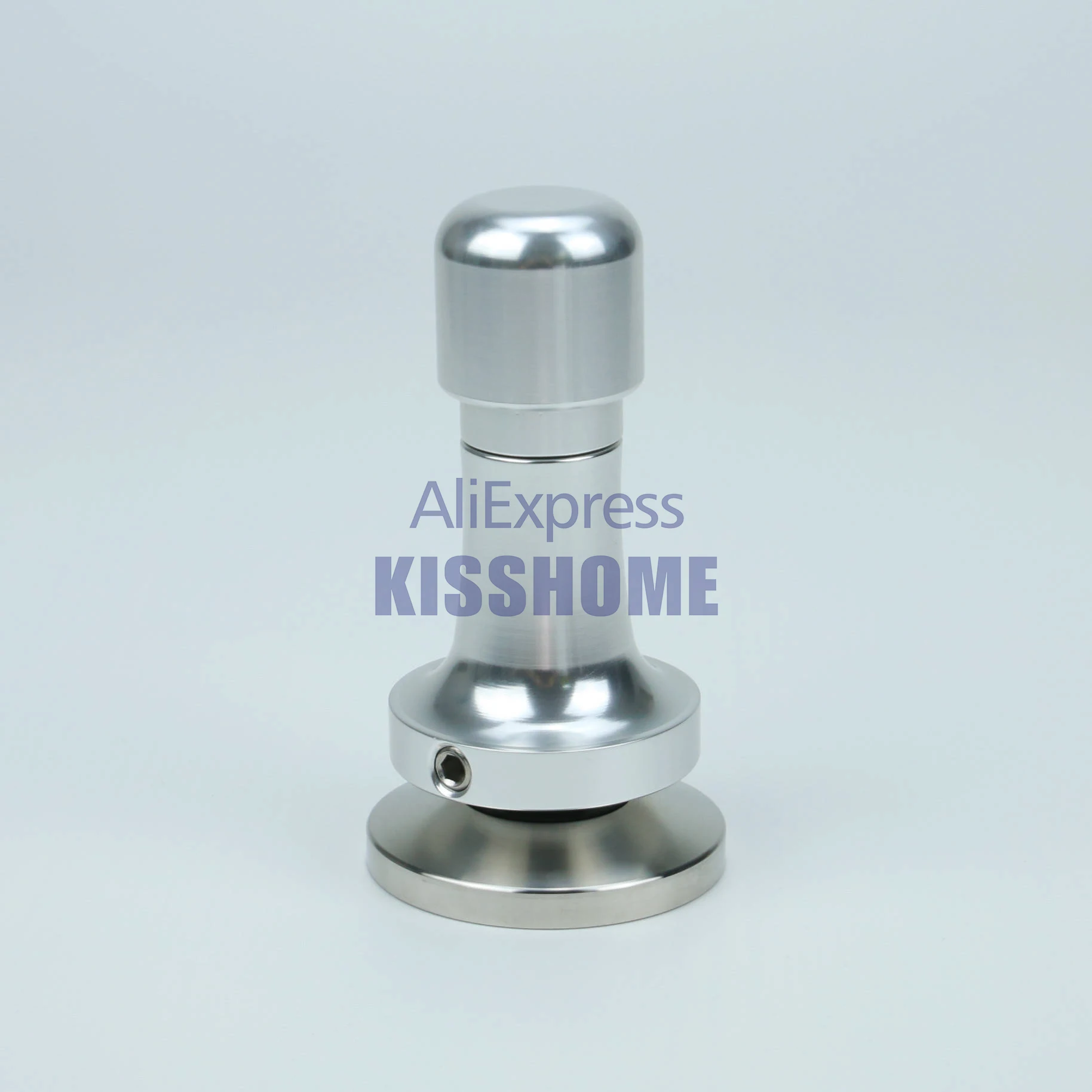 Light Silver 304 Нержавеющая сталь Алюминий Кофе вскрытия эластичность Регулируемый 51/53/54/57/58/58,5 мм Пресс порошок молоток Кофе аксессуары - Цвет: Light Silver