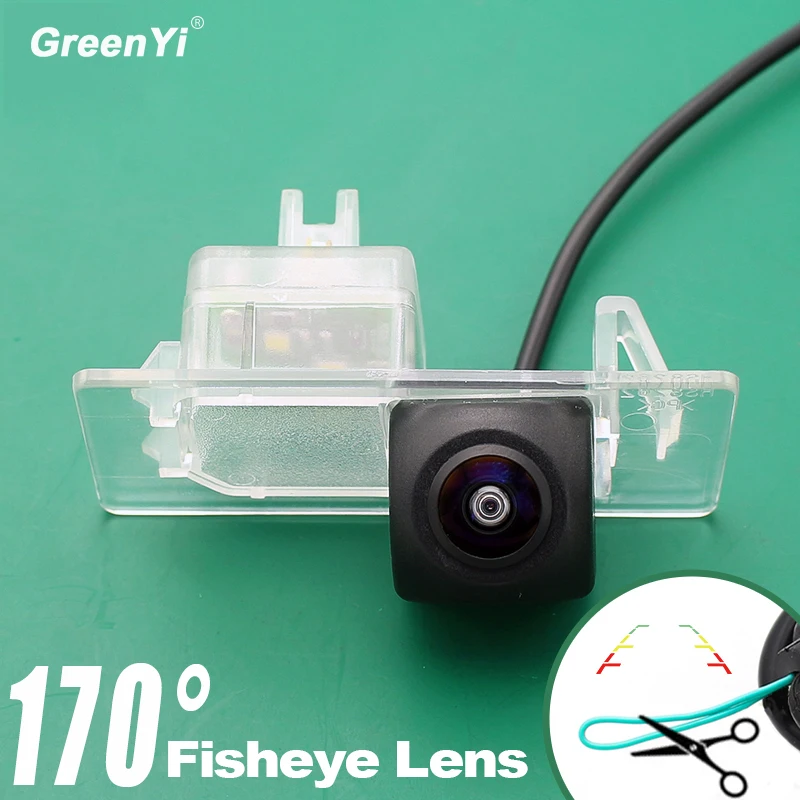 GreenYi 720P 170 градусов Рыбий глаз объектив заднего вида Автомобильная камера