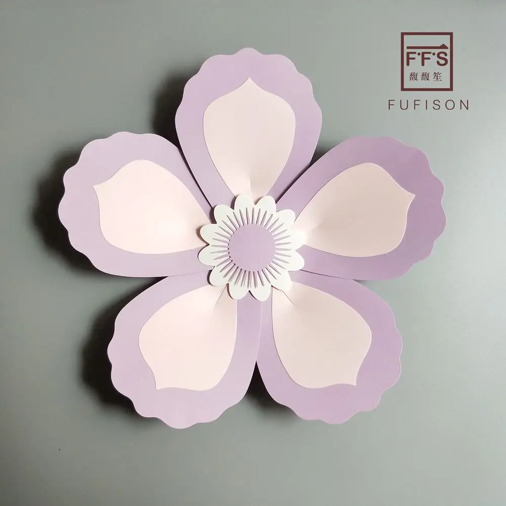 FFS Fufison New Style Paper Flowers DIY Party Backdrop Birthday Home Room decoration wedding flowers Wall stickers | Дом и сад