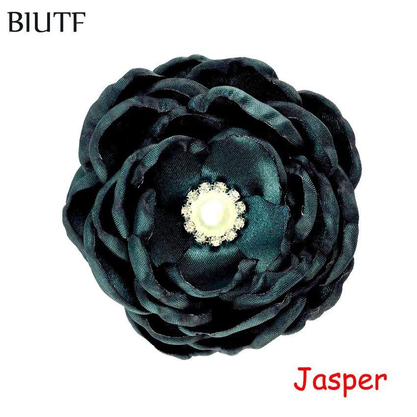 3-jasper 3 шт./лот 4 ''сожженных 7-слойная атласное платье с цветочным узором с бриллиантом для девочек необходимо избавиться заколки для волос" сделай сам "Аксессуары для бутика TH282 - Цвет: 3-jasper