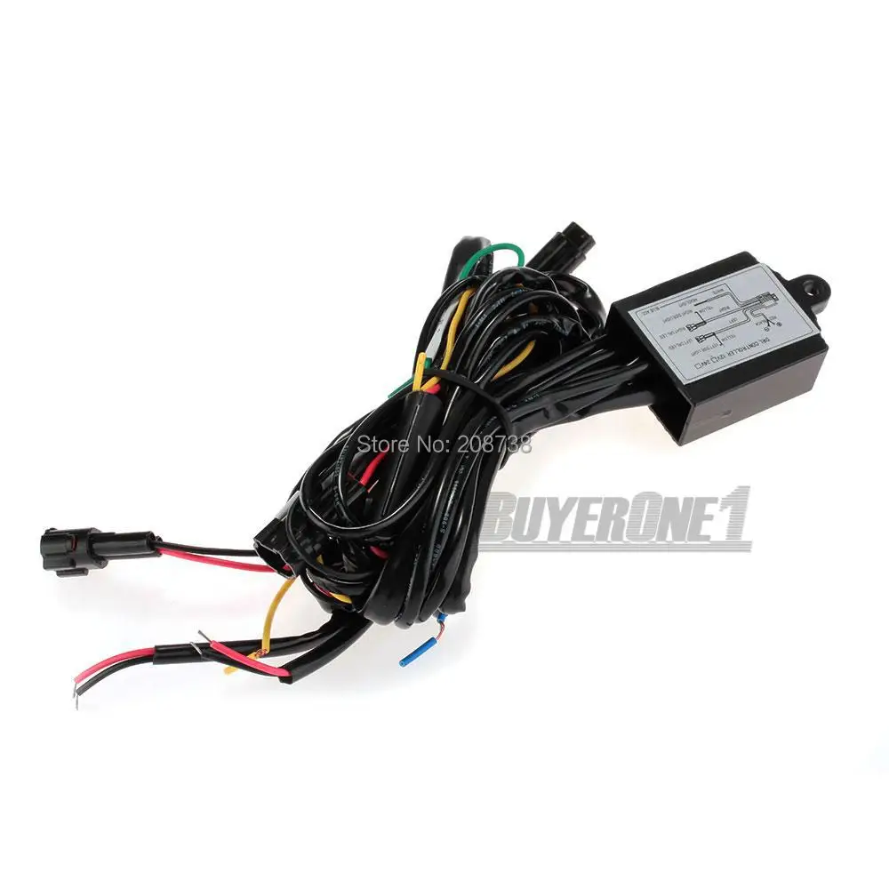 Светодиодные дневные ходовые огни DRL реле противотуманных светильник р жгут