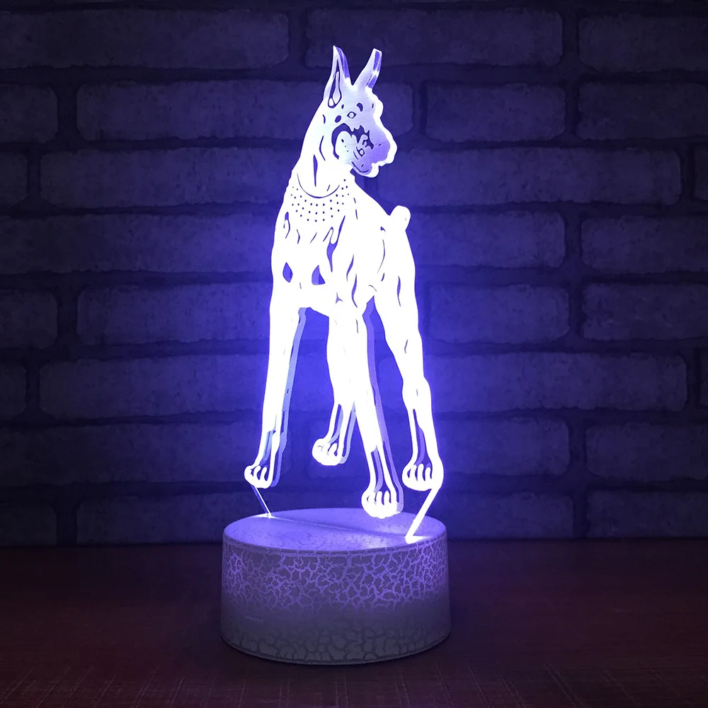 Производитель 3d ночник Креативный дизайн Хаунд подарок 3d светильники Usb Led Детская комната светодиодные лампы для детей